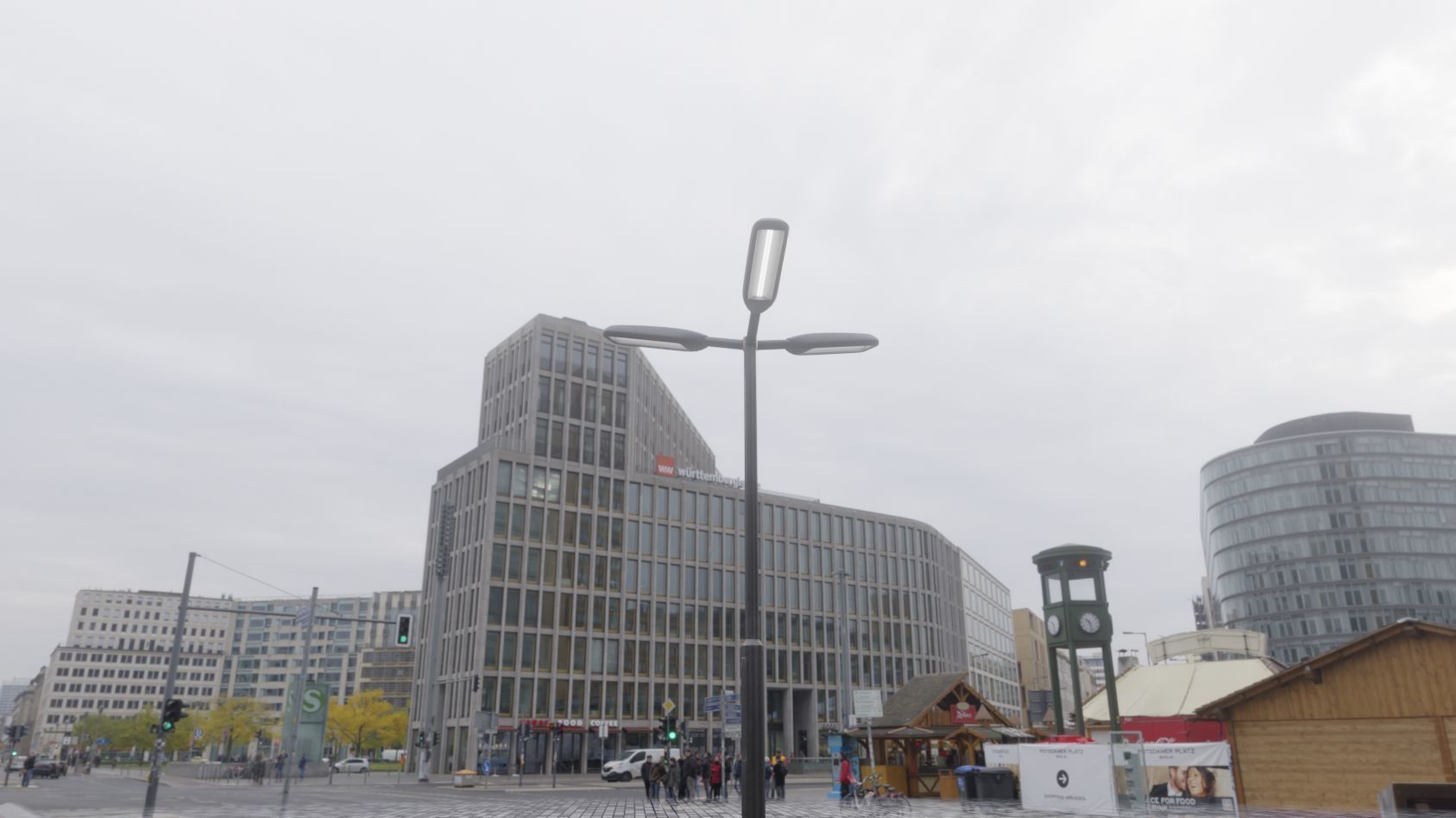 Street Light 11 version 3  3m with pole 3 Low-poly 3D model_76