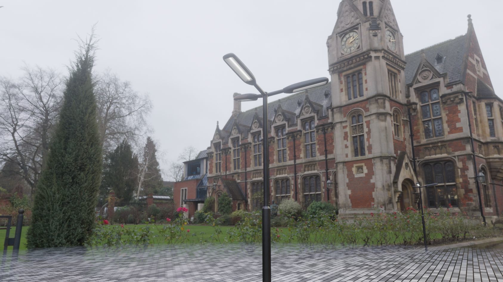 Street Light 11 version 3  3m with pole 3 Low-poly 3D model_79