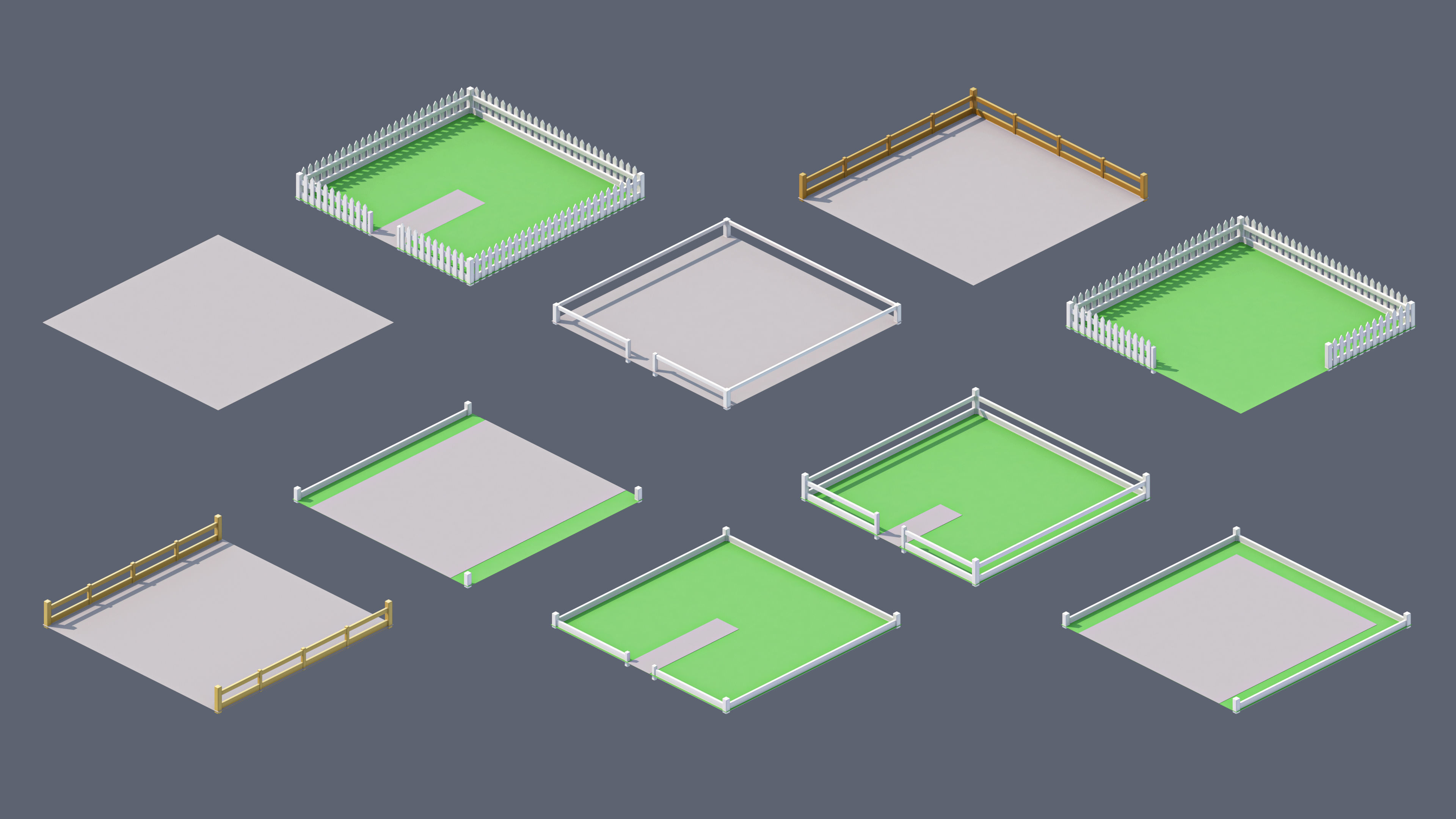 City 3 Low-poly 3D model_49