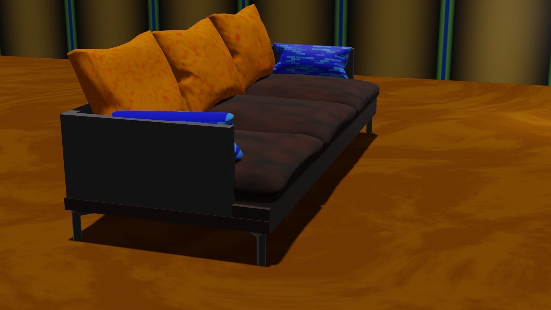 Modern Couch 3D model_2