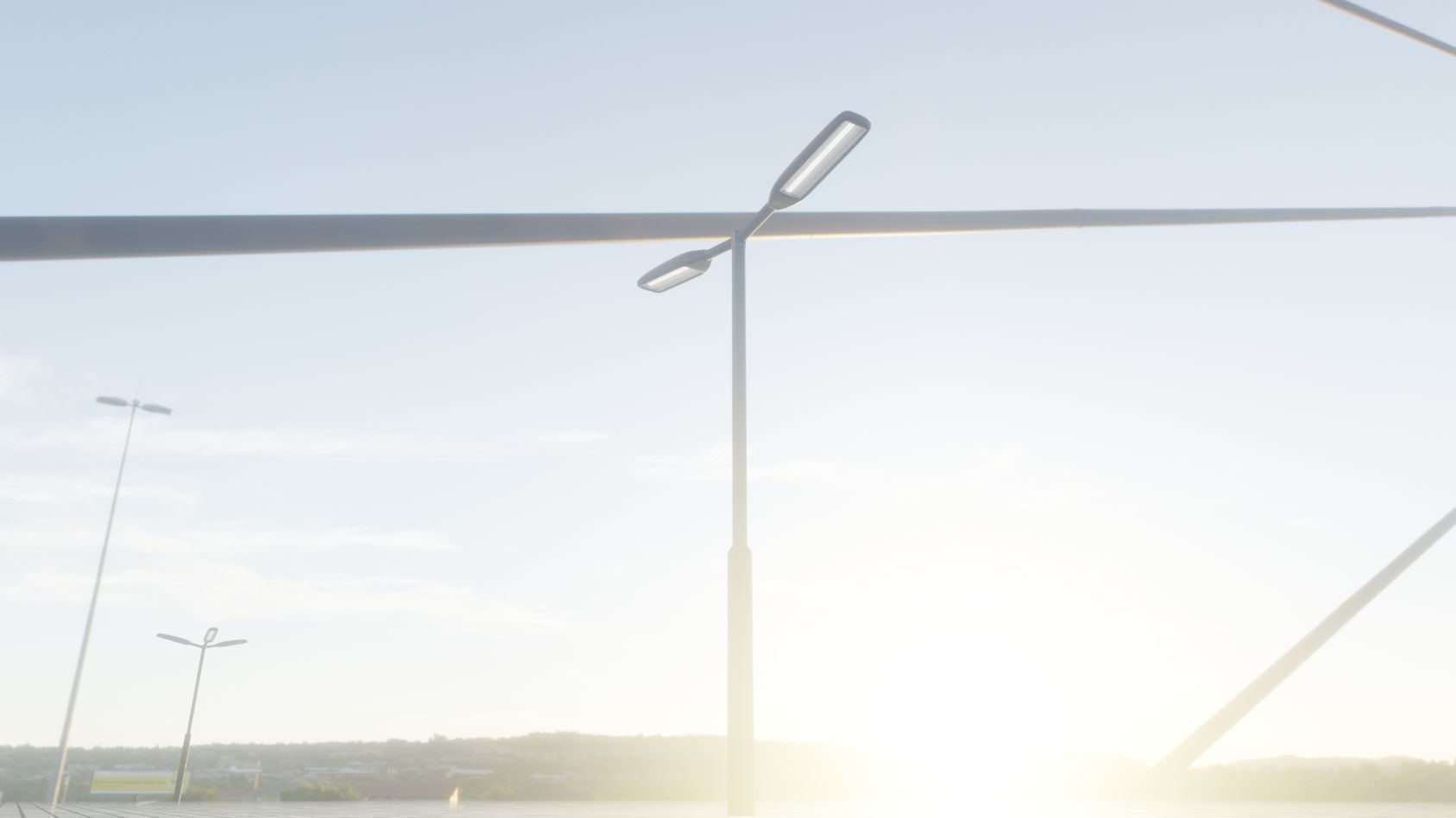 Street Light 11 version 2  3m with pole 3 Low-poly 3D model_76