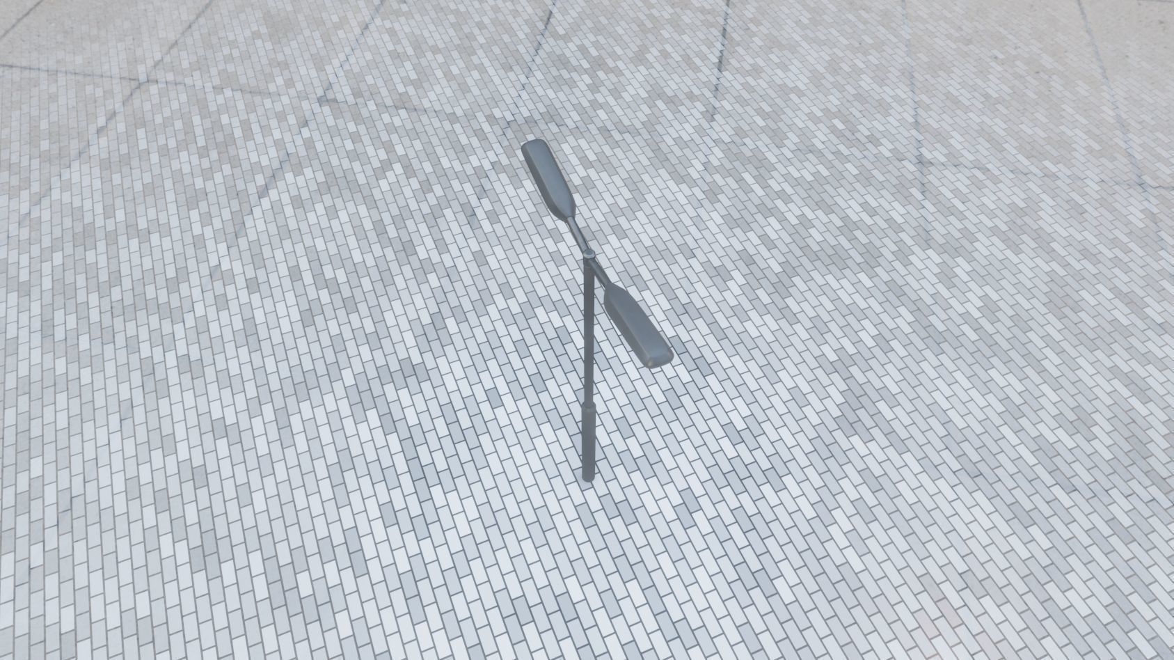 Street Light 11 version 2  3m with pole 3 Low-poly 3D model_23