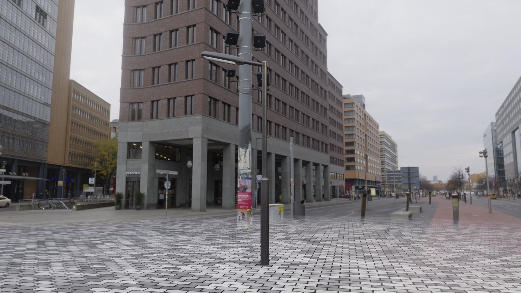 Street Light 11 version 1  3m with pole 3 Low-poly 3D model_50