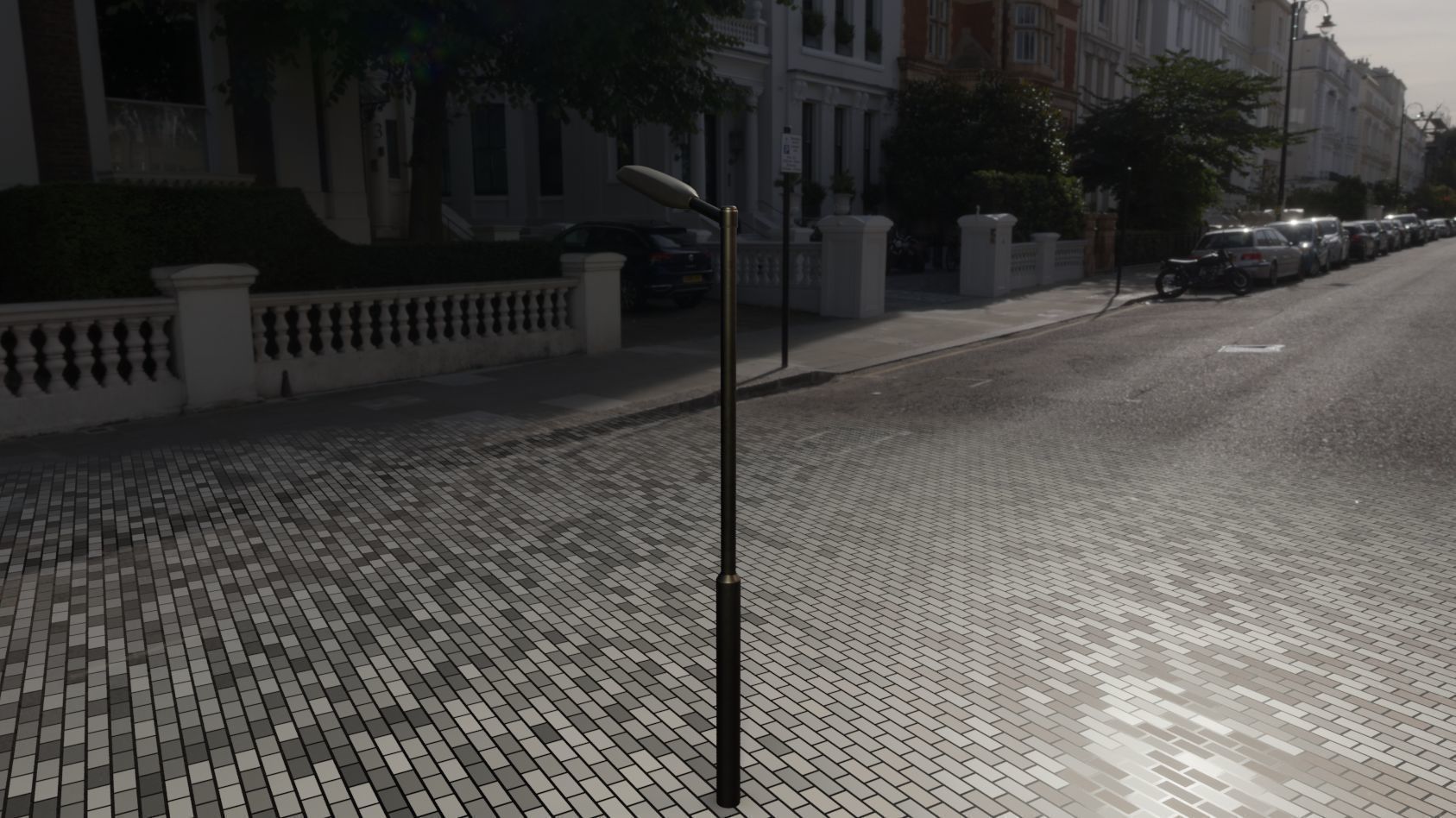 Street Light 11 version 1  3m with pole 3 Low-poly 3D model_21