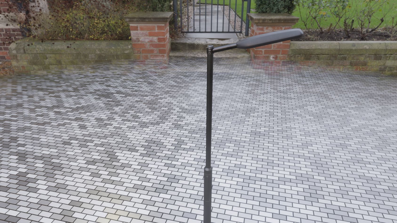 Street Light 11 version 1  3m with pole 3 Low-poly 3D model_68