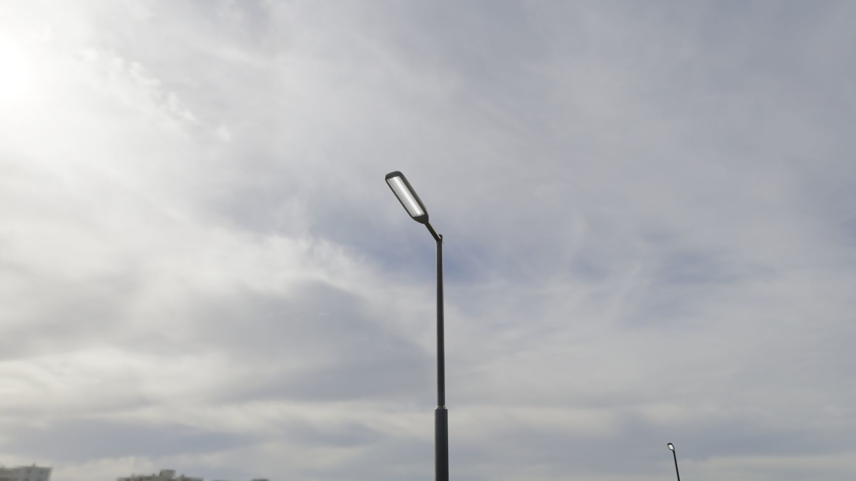 Street Light 11 version 1  3m with pole 3 Low-poly 3D model_78
