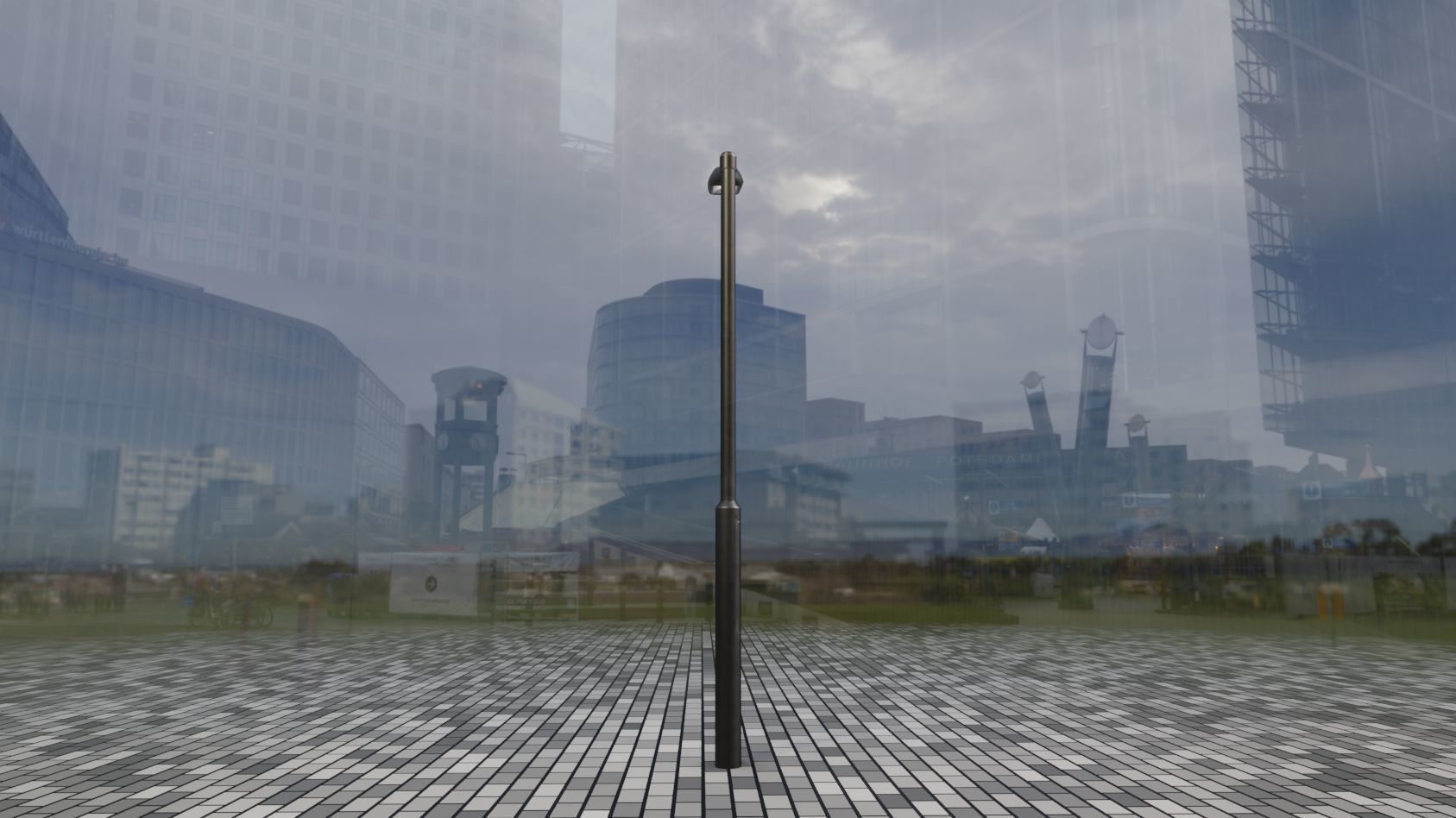 Street Light 11 version 1  3m with pole 3 Low-poly 3D model_58