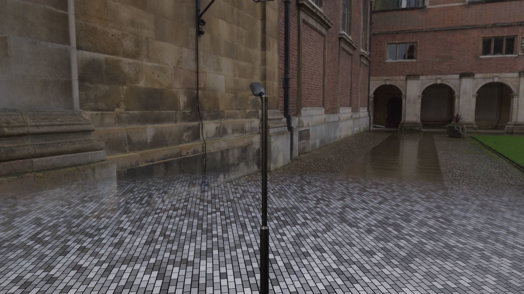 Street Light 11 version 1  3m with pole 3 Low-poly 3D model_23