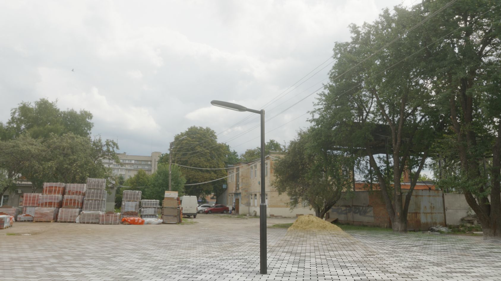 Street Light 11 version 1  3m with pole 3 Low-poly 3D model_85