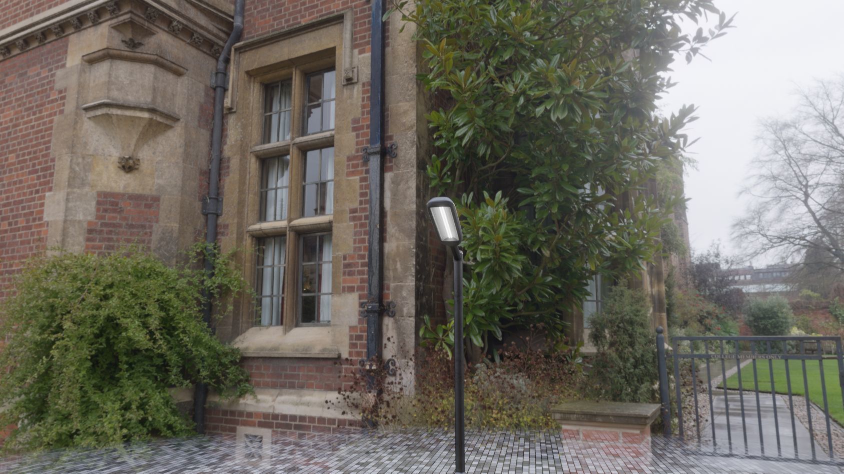 Street Light 11 version 1  3m with pole 3 Low-poly 3D model_8