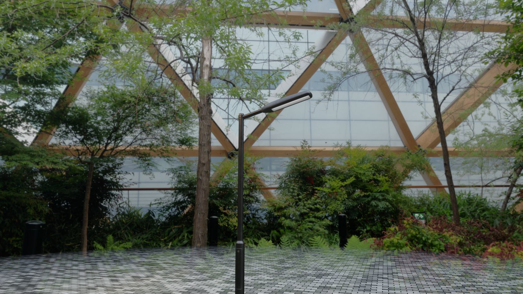 Street Light 11 version 1  3m with pole 3 Low-poly 3D model_3