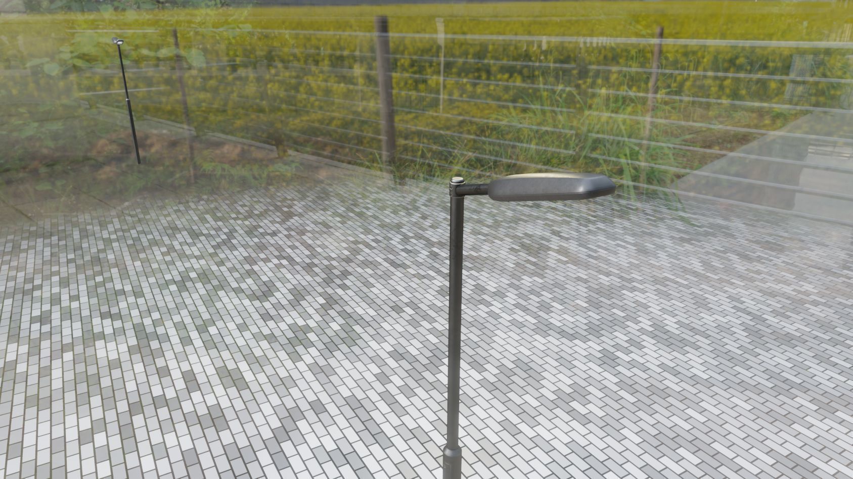 Street Light 11 version 1  3m with pole 3 Low-poly 3D model_72