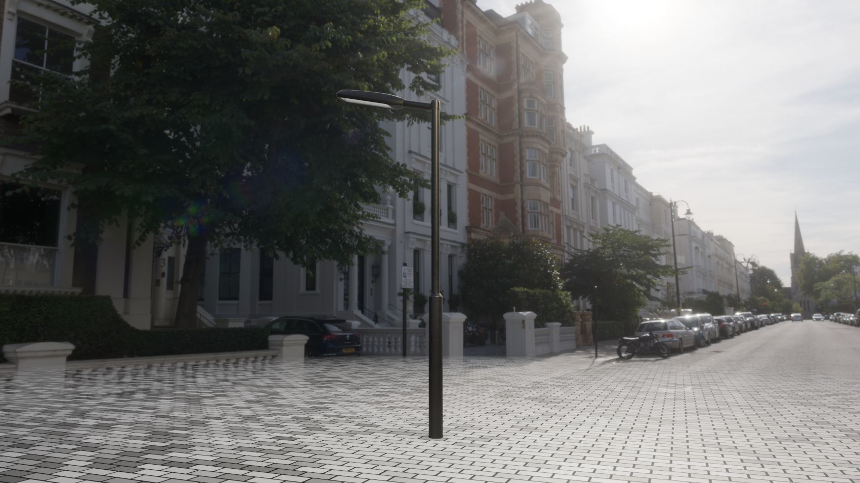Street Light 11 version 1  3m with pole 3 Low-poly 3D model_51
