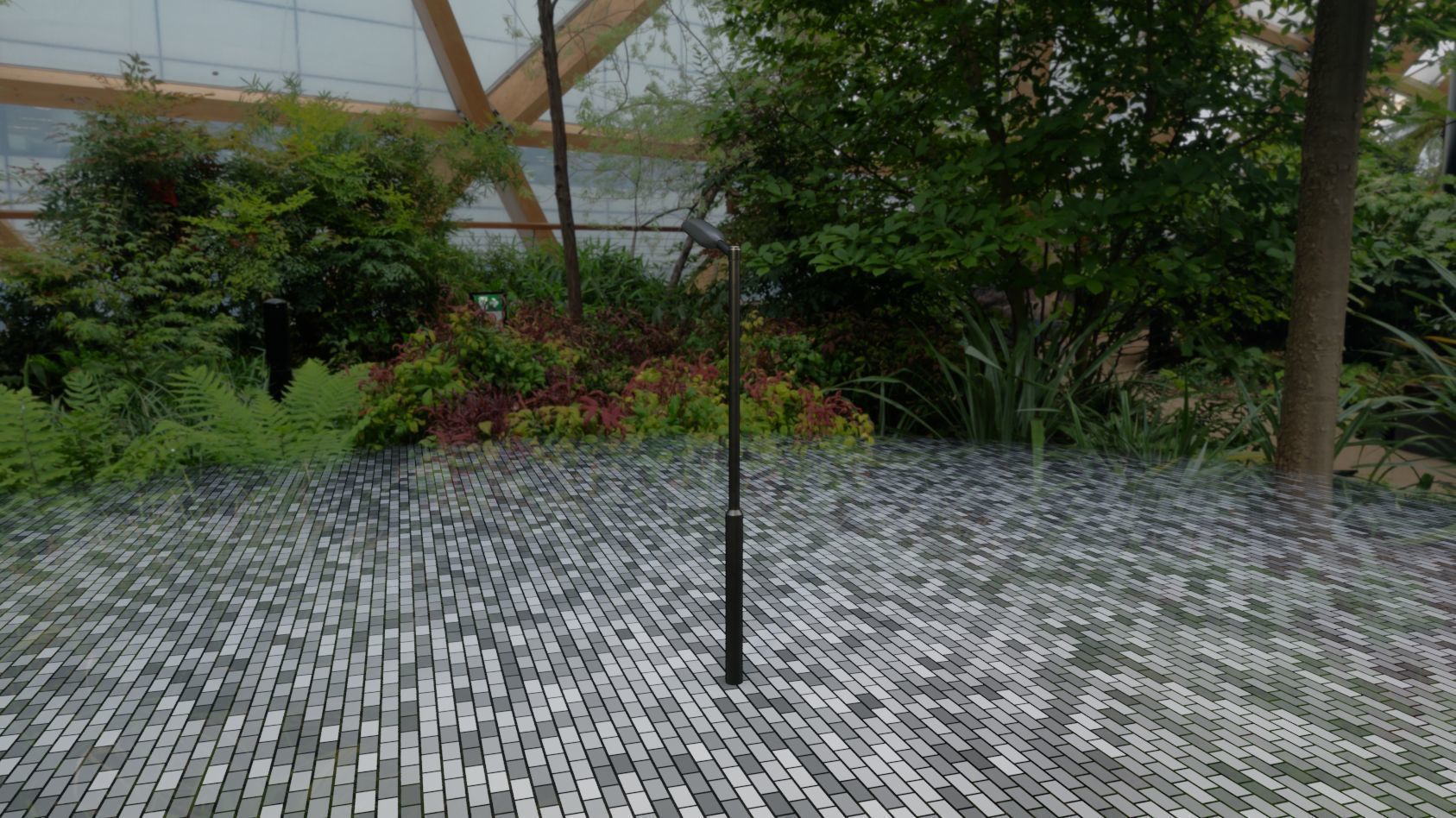 Street Light 11 version 1  3m with pole 3 Low-poly 3D model_91