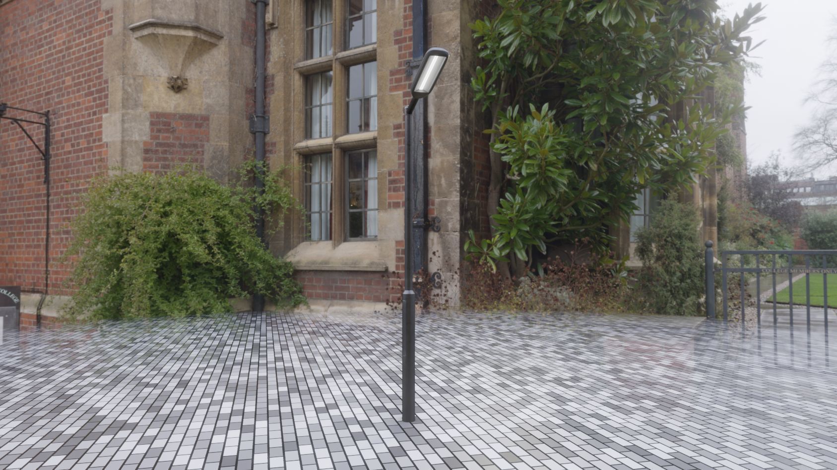 Street Light 11 version 1  3m with pole 3 Low-poly 3D model_38