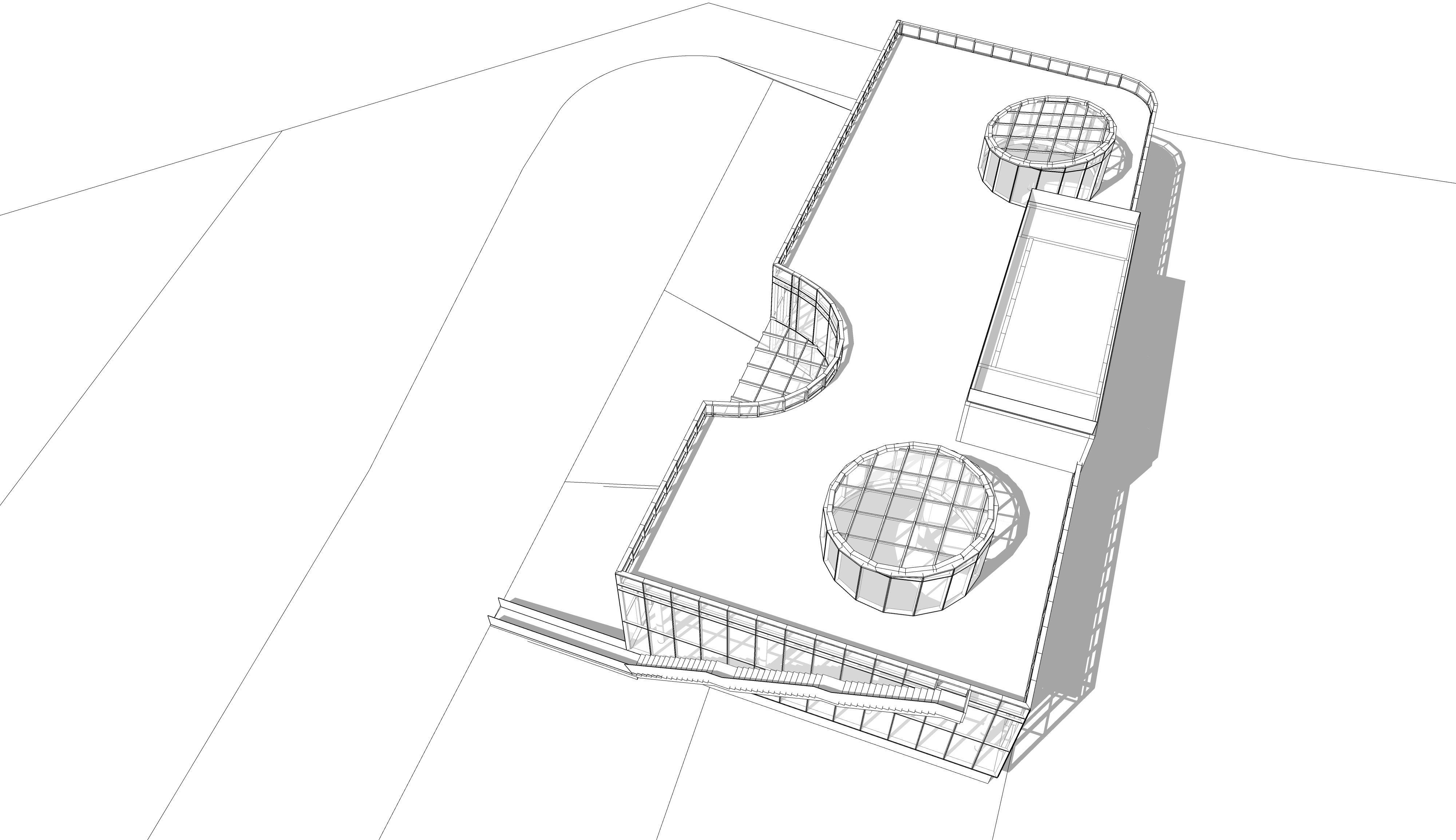 3D model of a two-storey office building 3D model_8