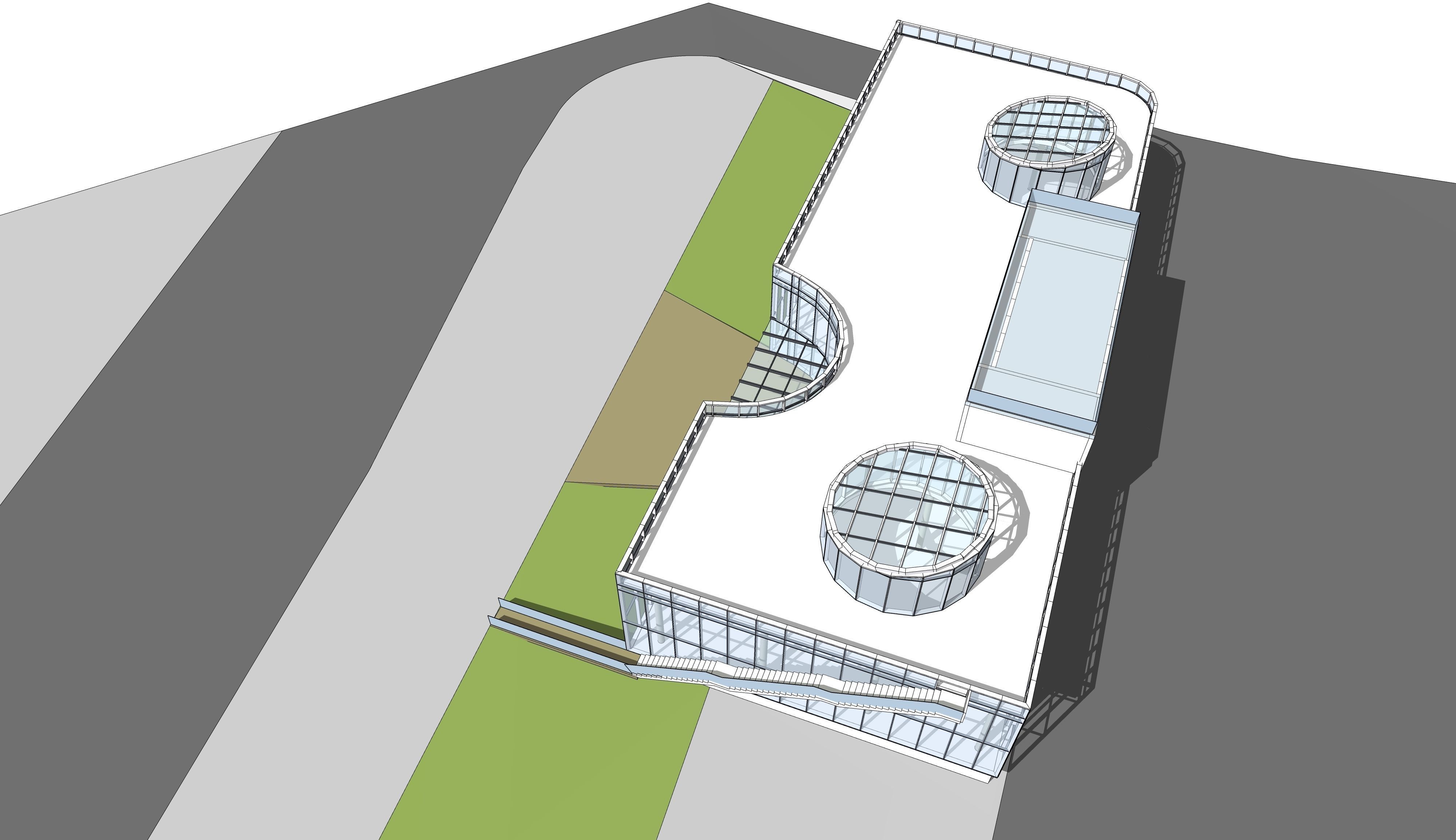 3D model of a two-storey office building 3D model_7