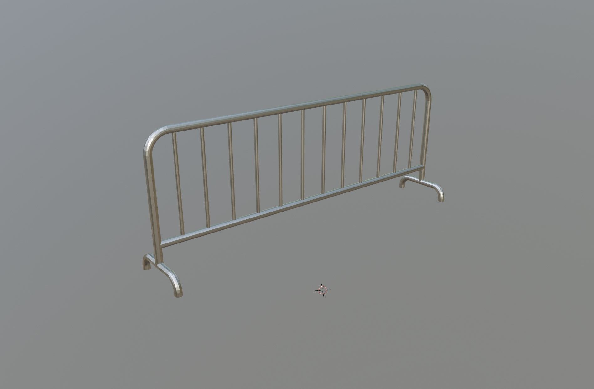 Crowd Control Barrier Free 3D model_1