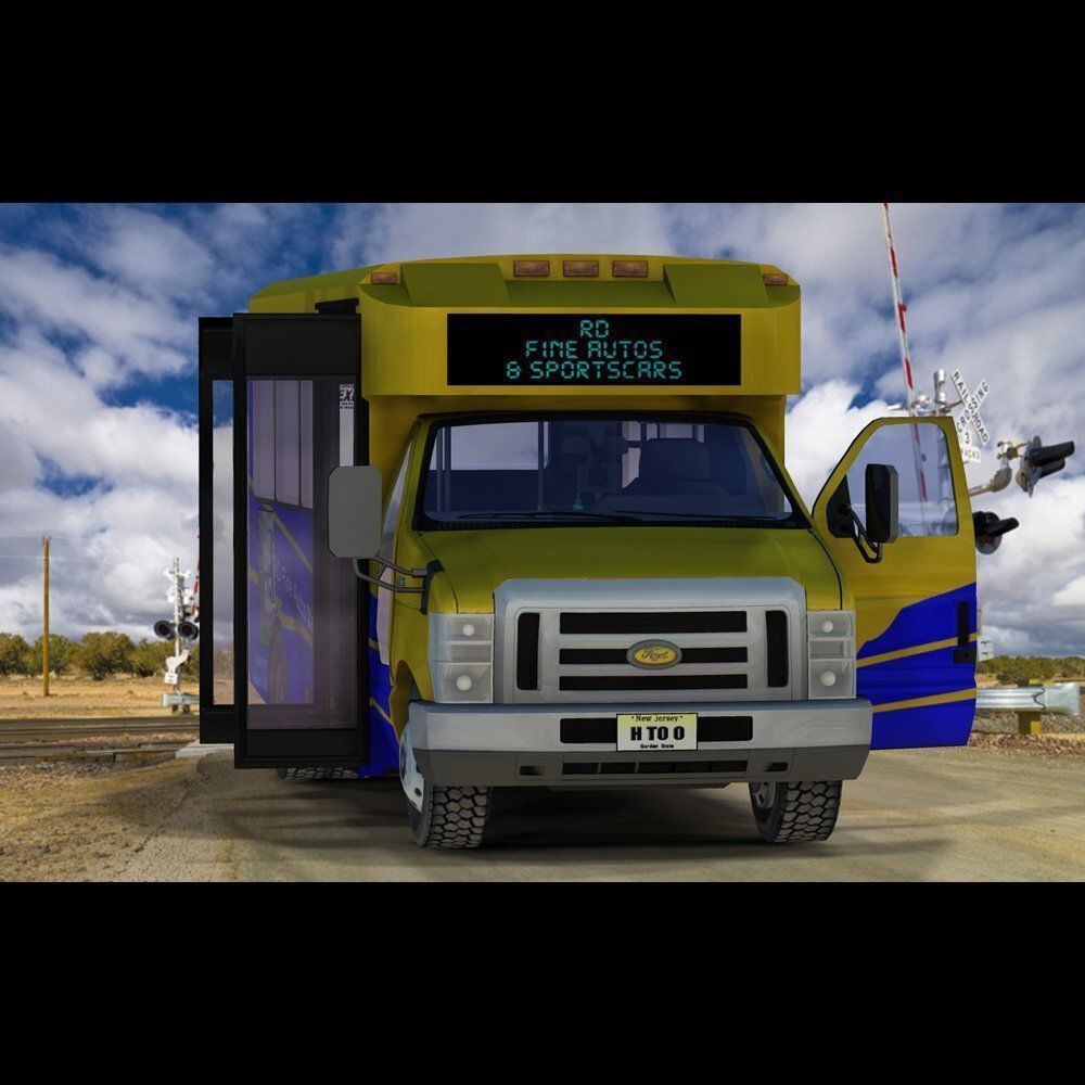 Shuttle Bus model in mutiple formats 3D model_9
