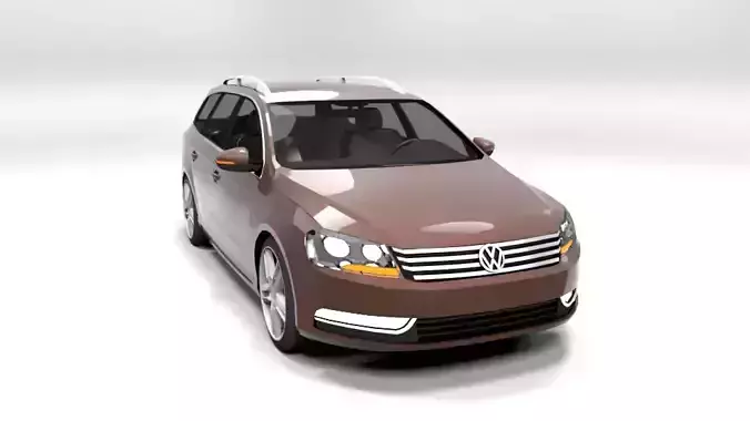 PASSAT B7 VARIANT 2011 LOWPOLY