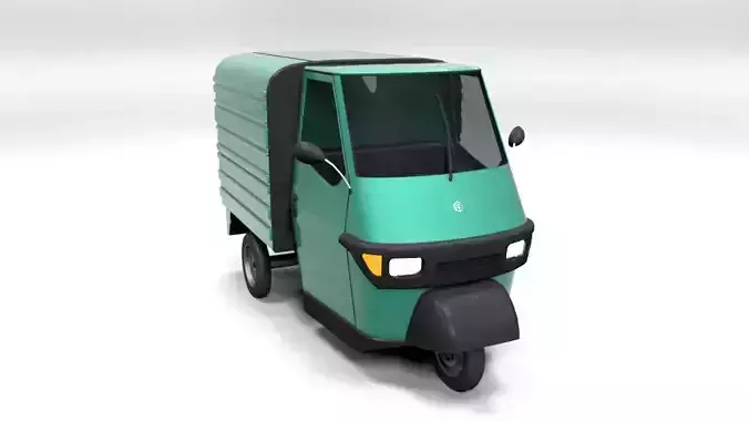 PIAGGIO APE50 1971 LOWPOLY Low-poly 3D model