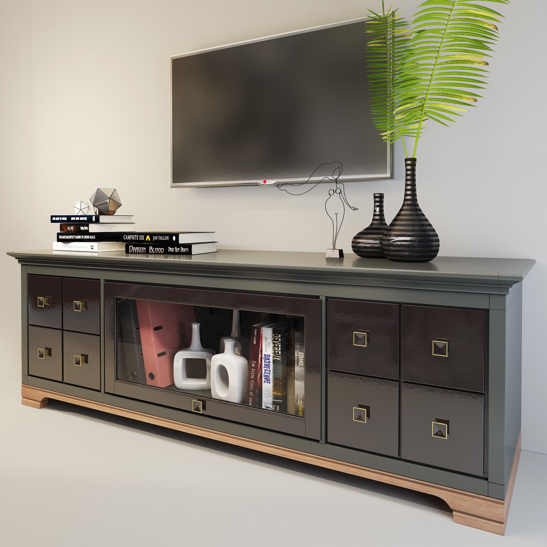TV sideboard Country Club FLAI 3D model_2