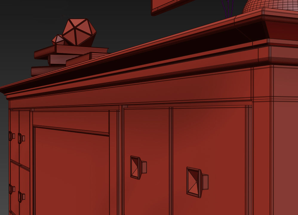 TV sideboard Country Club FLAI 3D model_7