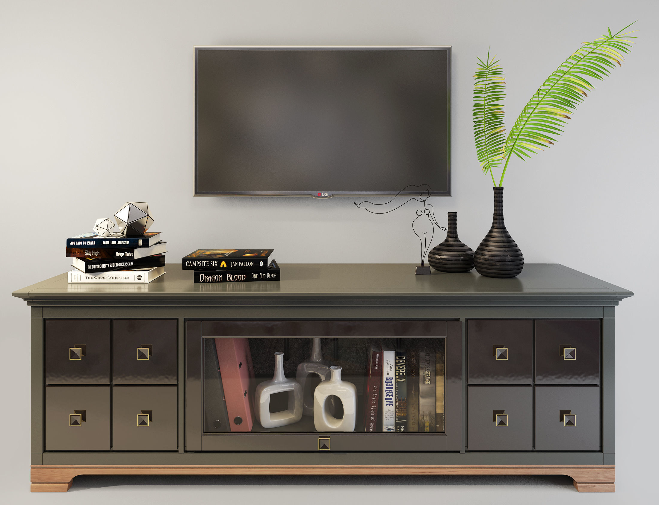 TV sideboard Country Club FLAI 3D model_3