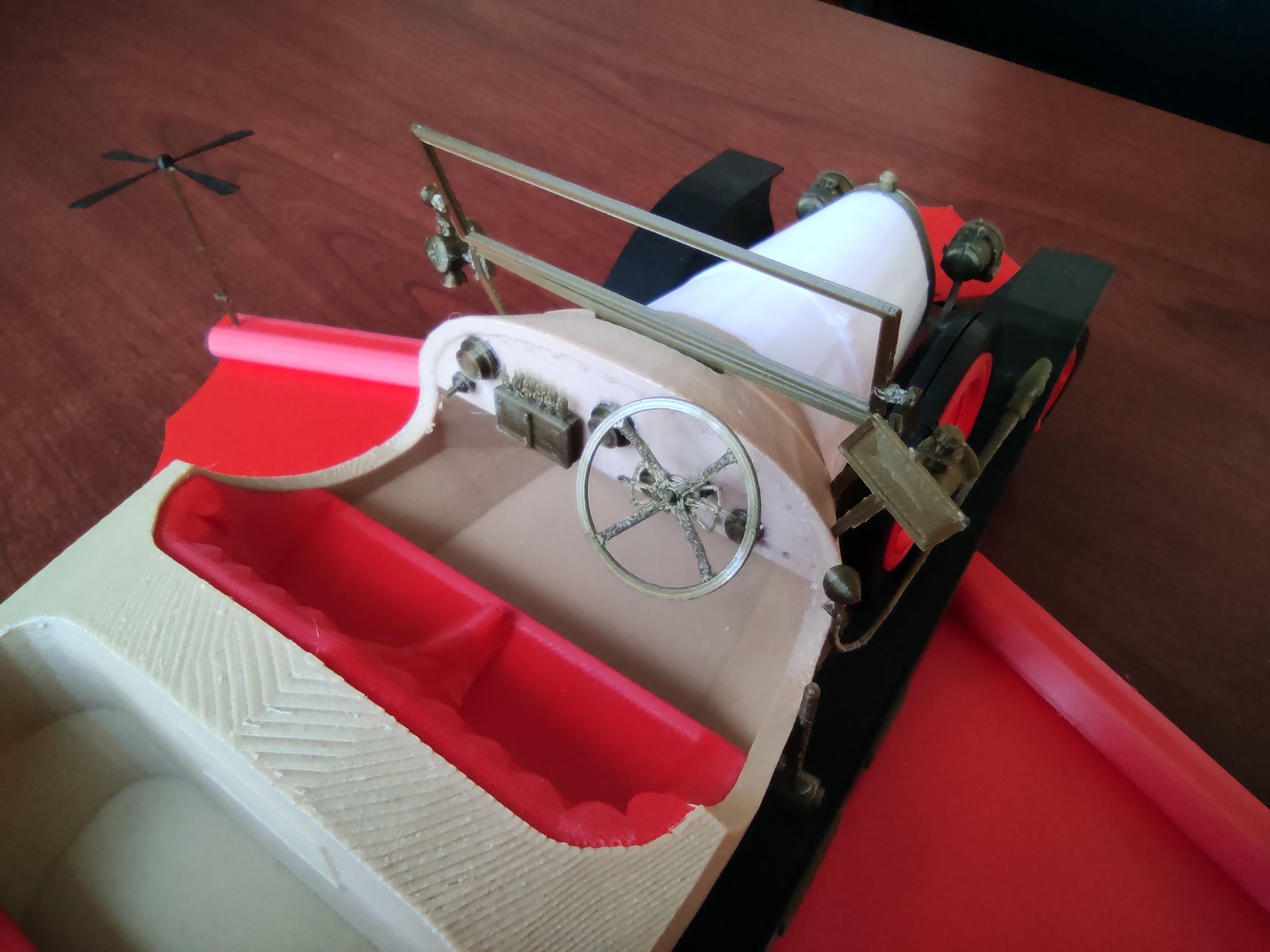 Chitty Chitty Bang Bang car PRINTABLE LOW POLY 3D print model_2