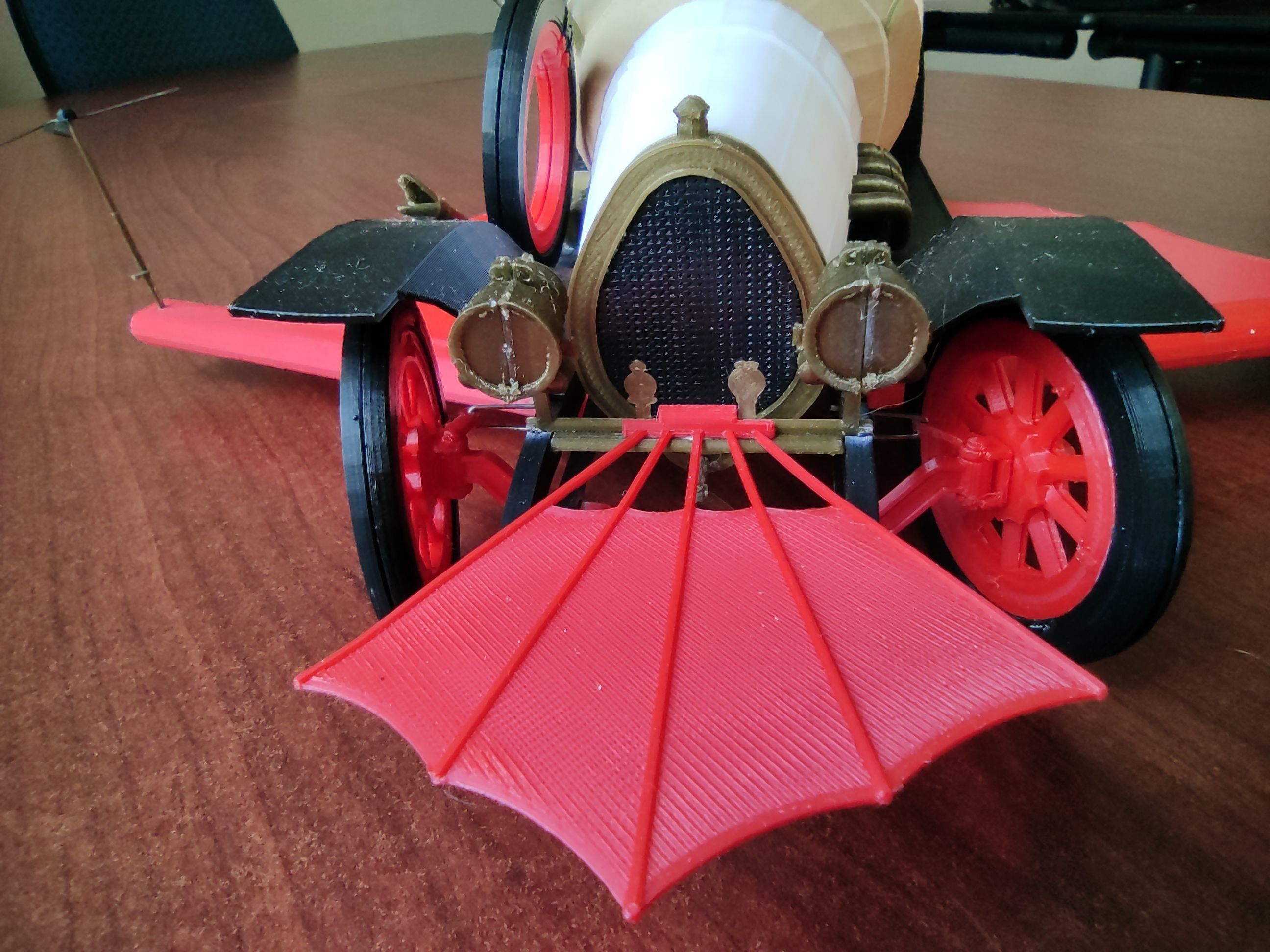 Chitty Chitty Bang Bang car PRINTABLE LOW POLY 3D print model_6