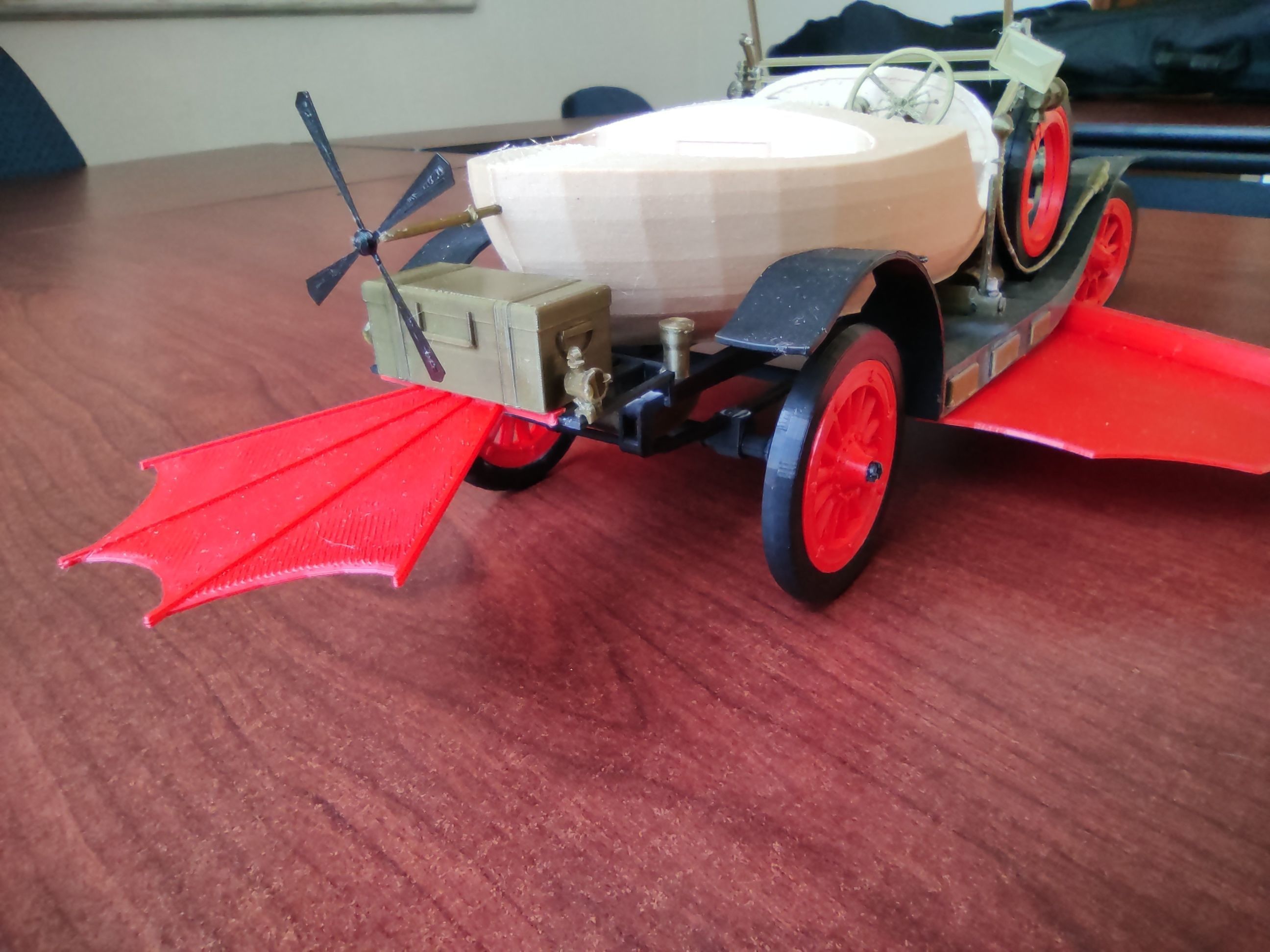 Chitty Chitty Bang Bang car PRINTABLE LOW POLY 3D print model_5