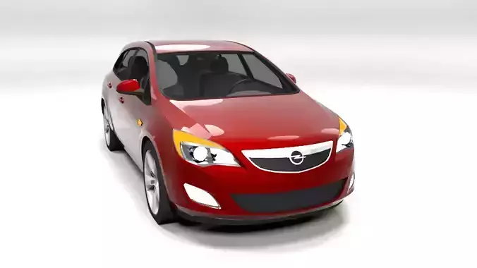 OPEL ASTRA J WAGON 2012 LOWPOLY