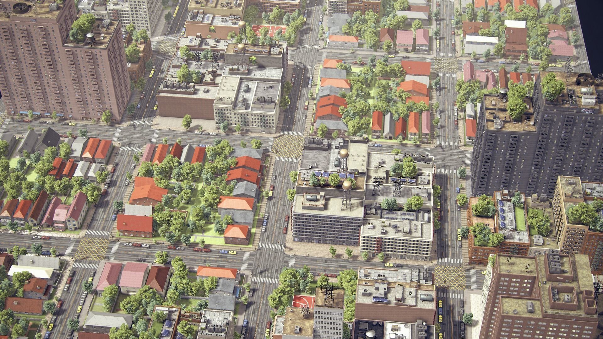 Realistic Unity City 2 Low-poly 3D model_3