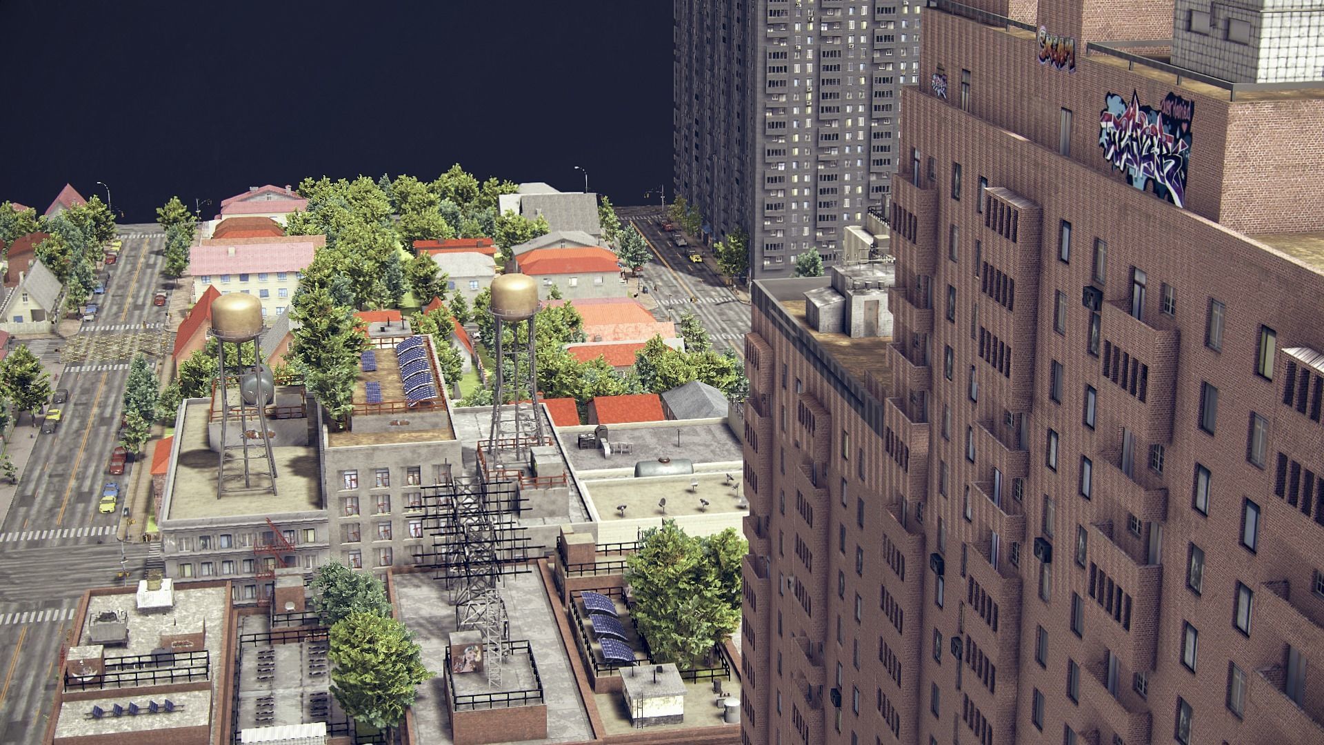 Realistic Unity City 2 Low-poly 3D model_33