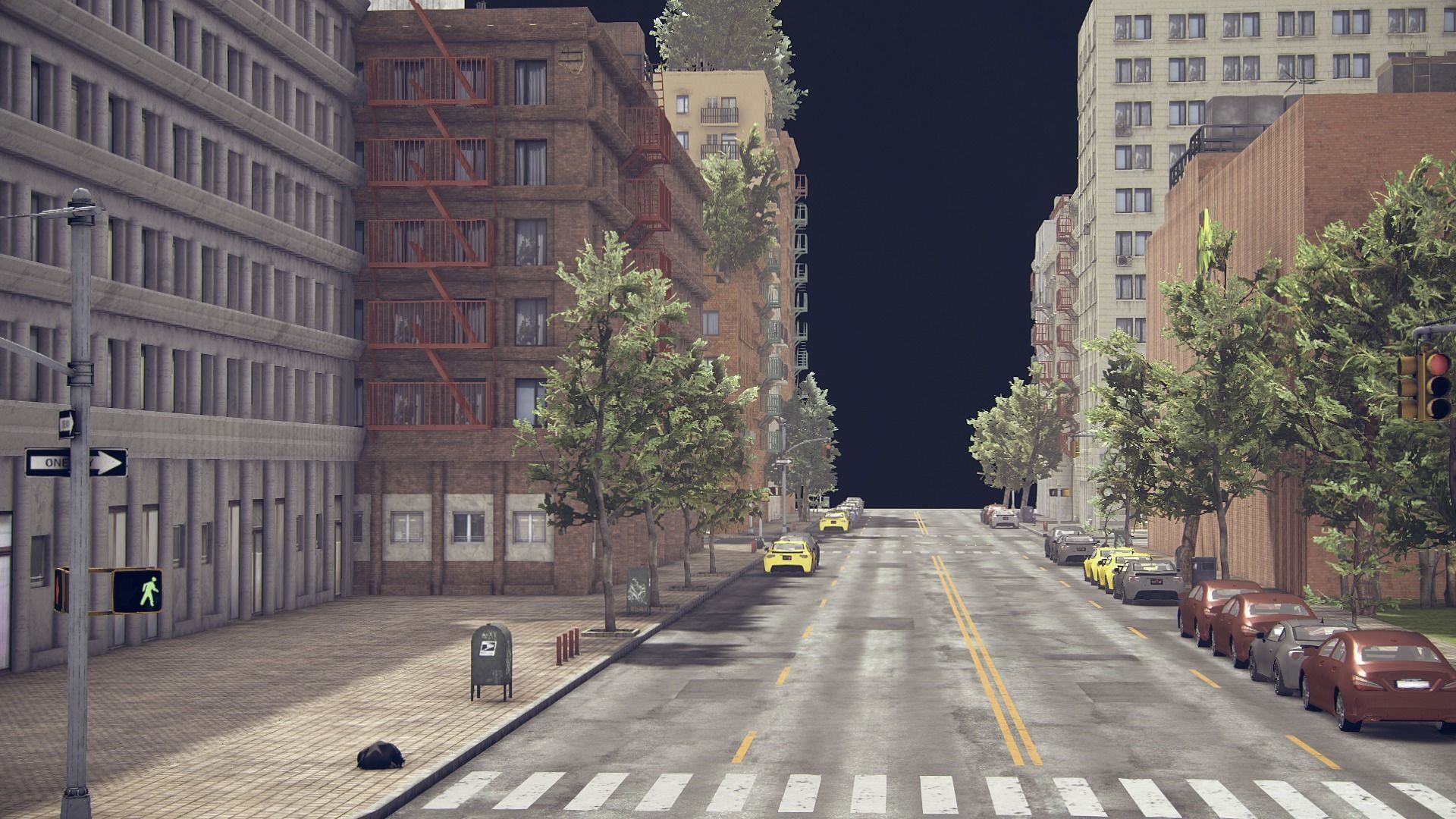 Realistic Unity City 2 Low-poly 3D model_37