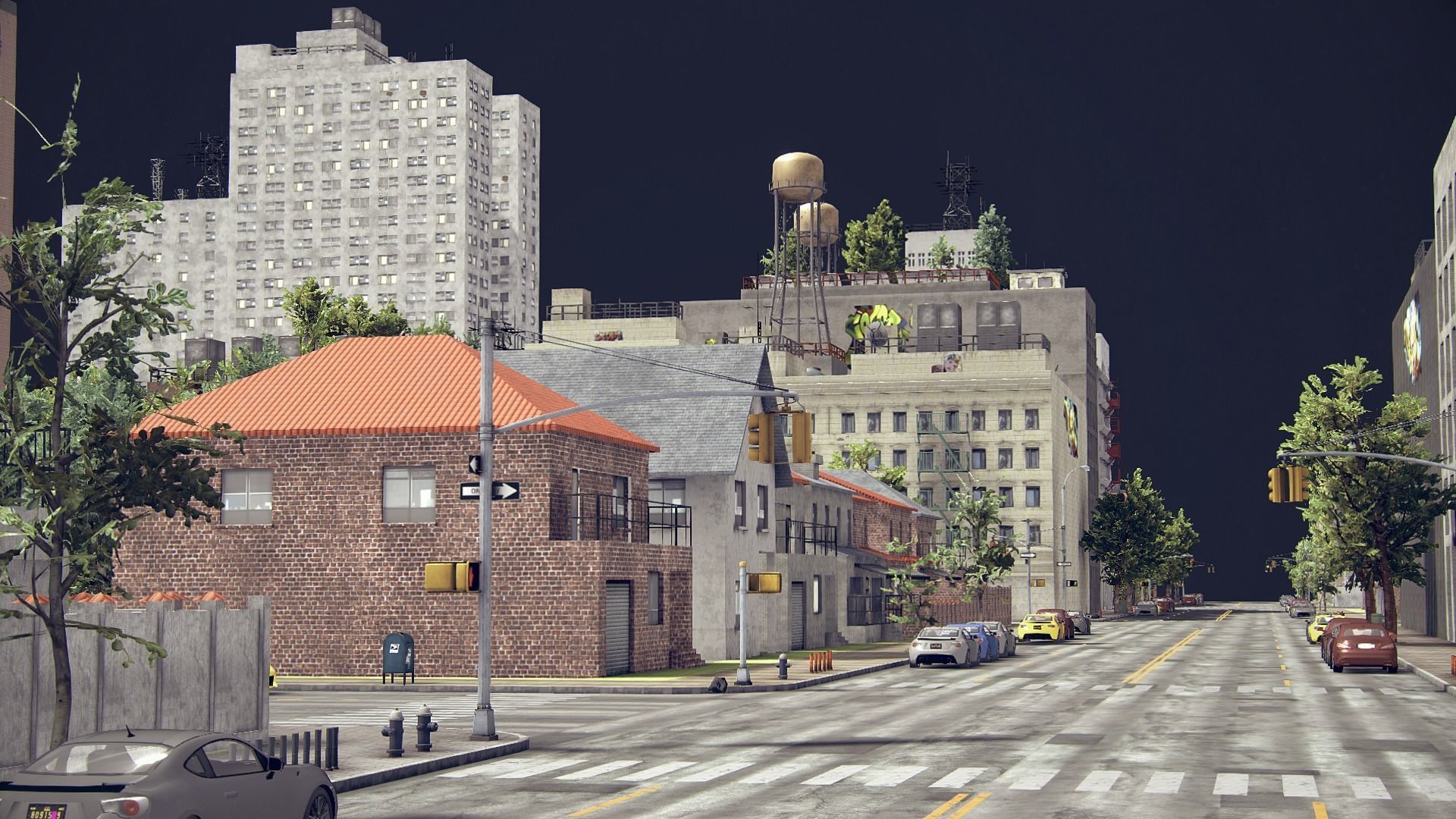 Realistic Unity City 2 Low-poly 3D model_31