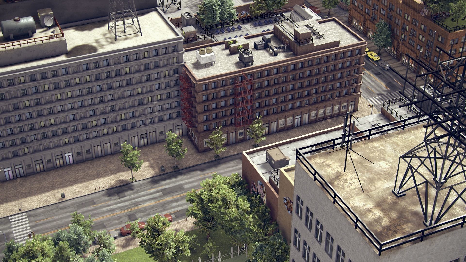 Realistic Unity City 2 Low-poly 3D model_6