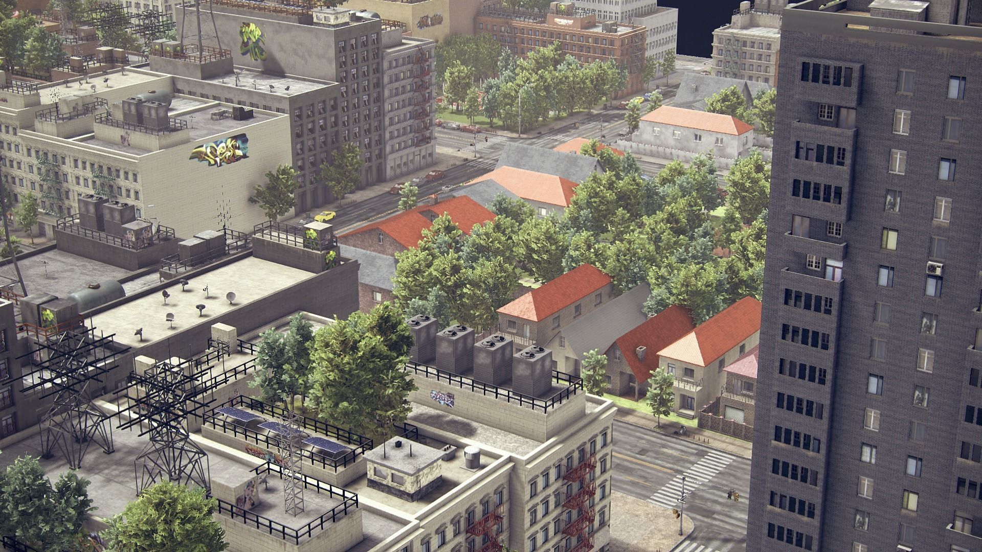 Realistic Unity City 2 Low-poly 3D model_39