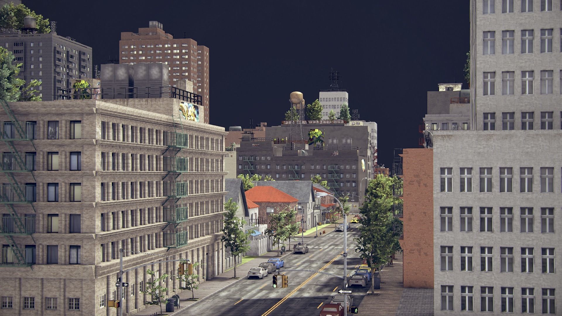 Realistic Unity City 2 Low-poly 3D model_34