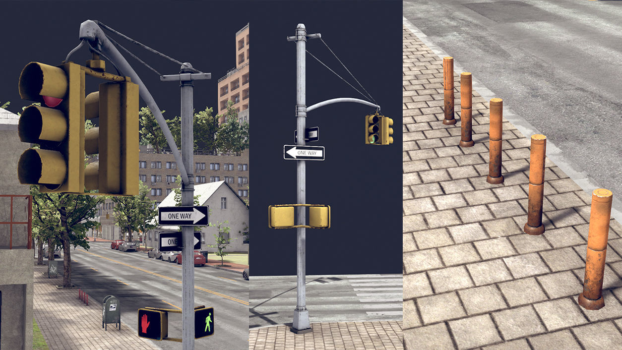 Realistic Unity City 2 Low-poly 3D model_22