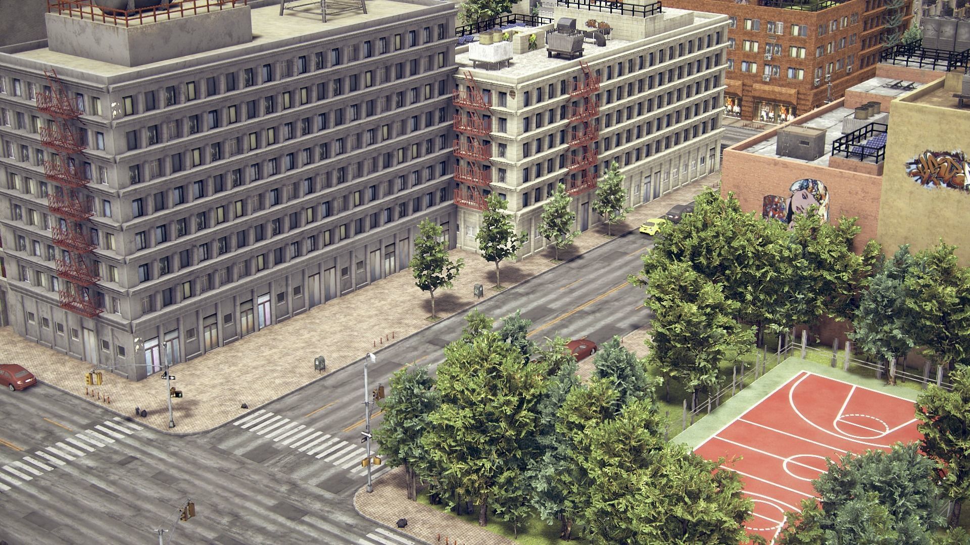 Realistic Unity City 2 Low-poly 3D model_29