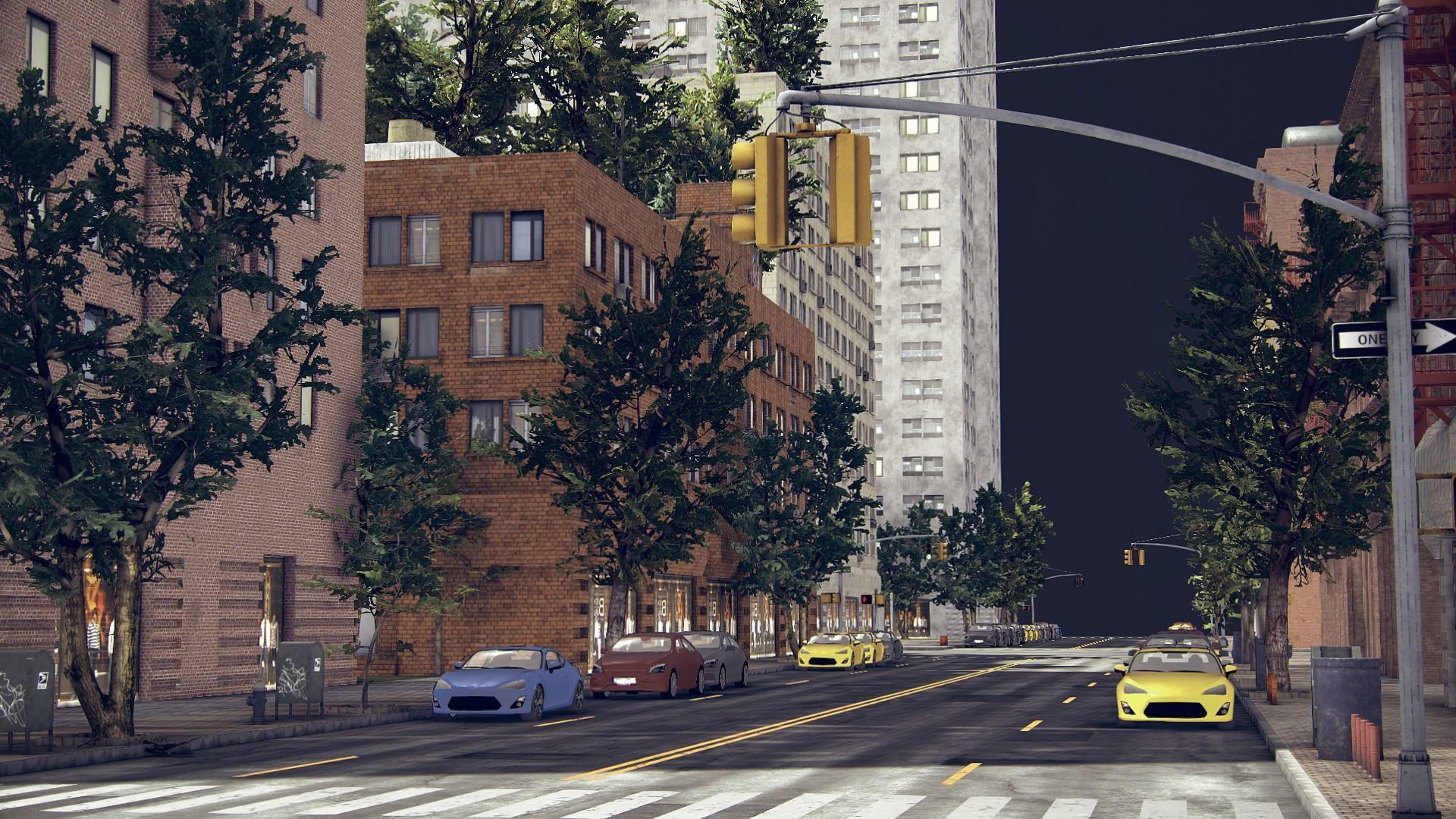 Realistic Unity City 2 Low-poly 3D model_35