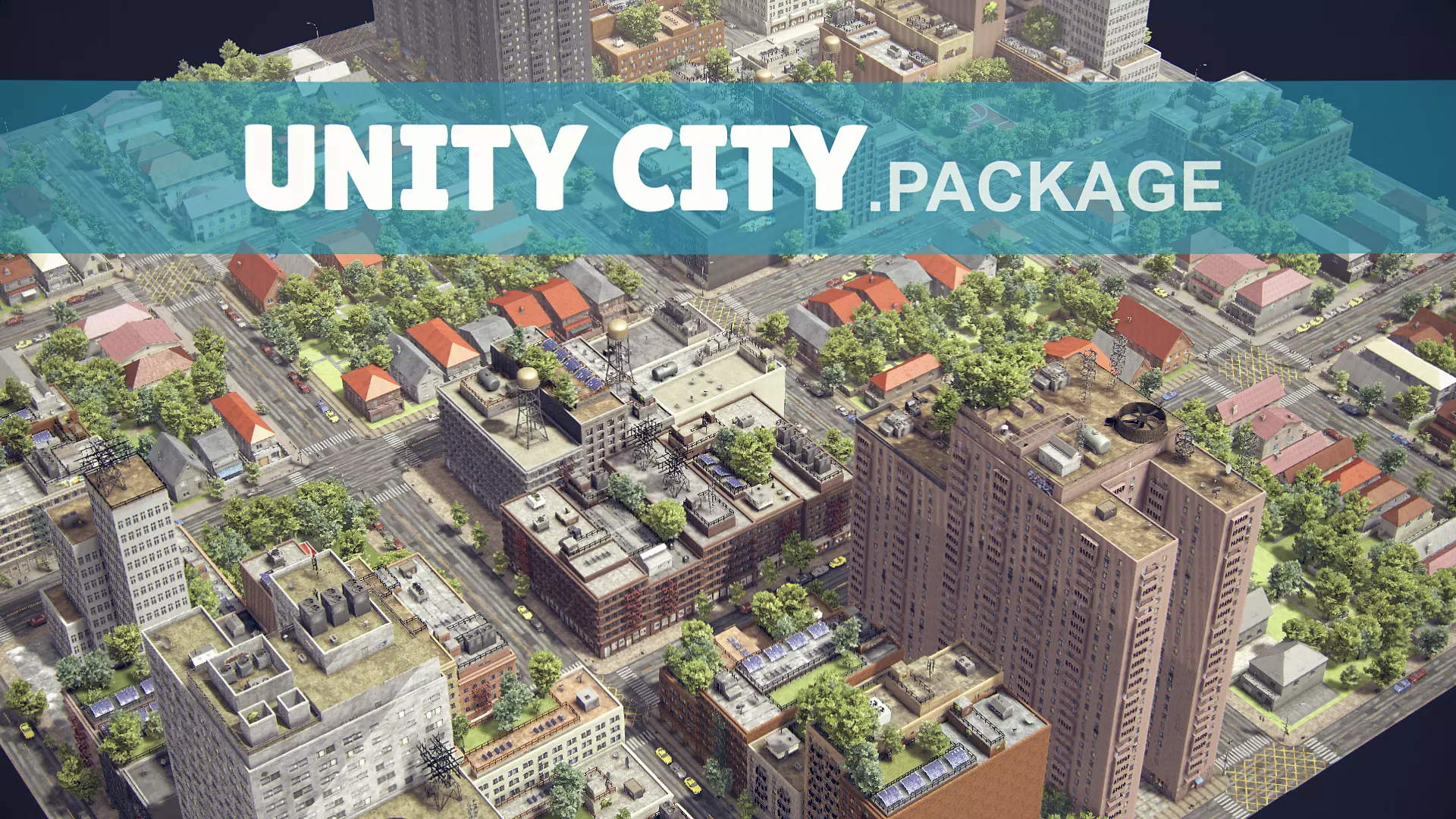 Realistic Unity City 2 Low-poly 3D model_0