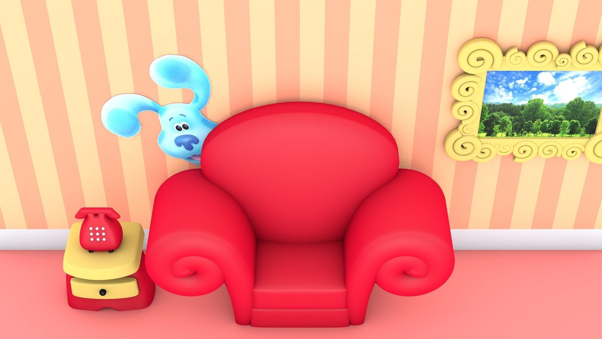 Blues Clues 3D model_3