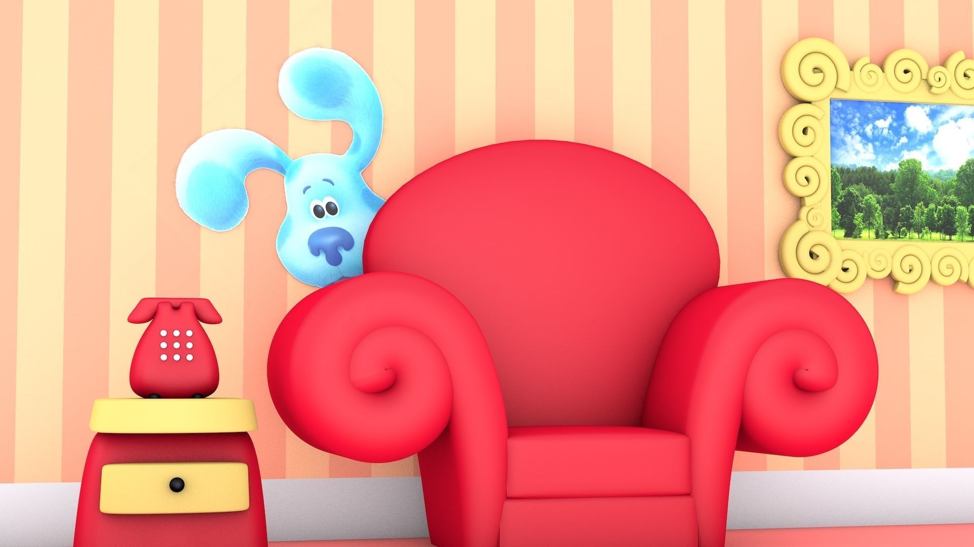 Blues Clues 3D model_2