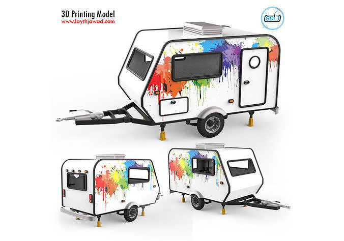 Trailer Travel 3D print model