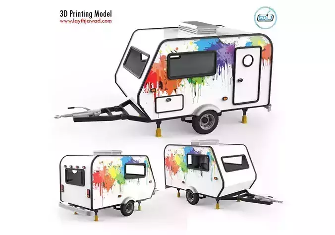 Trailer Travel 3D print model