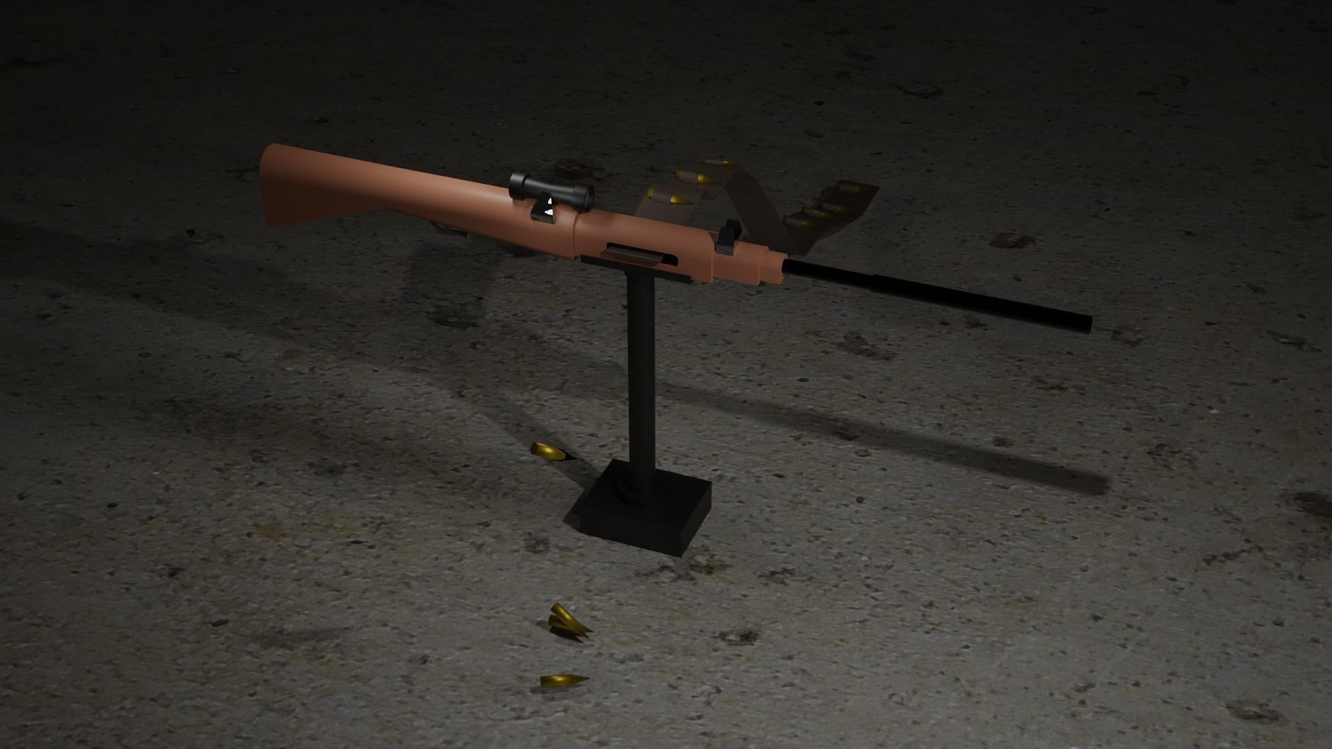 guns rigged Free 3D model_2