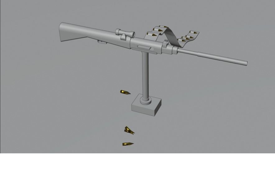 guns rigged Free 3D model_4