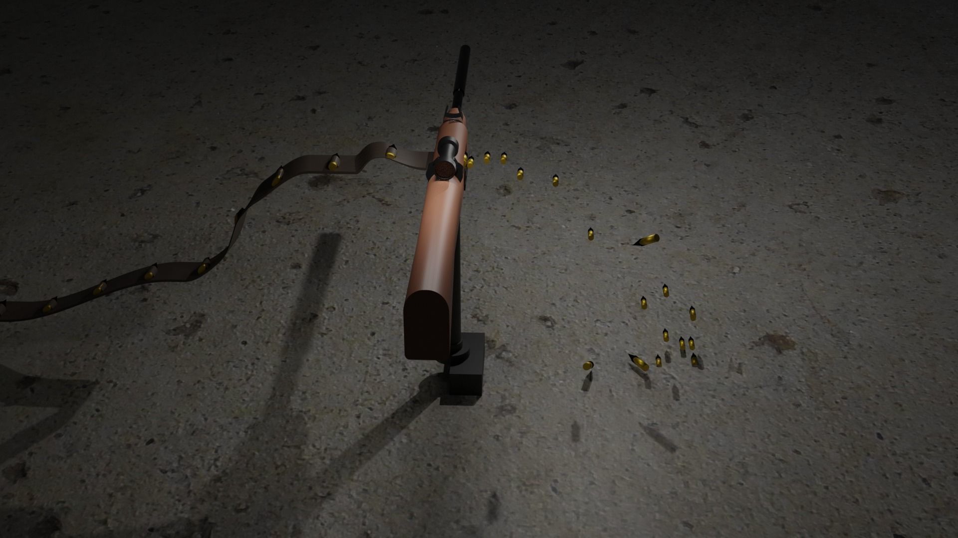 guns rigged Free 3D model_3